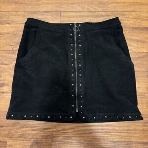 American Eagle Outfitters Black Studded Mini Skirt